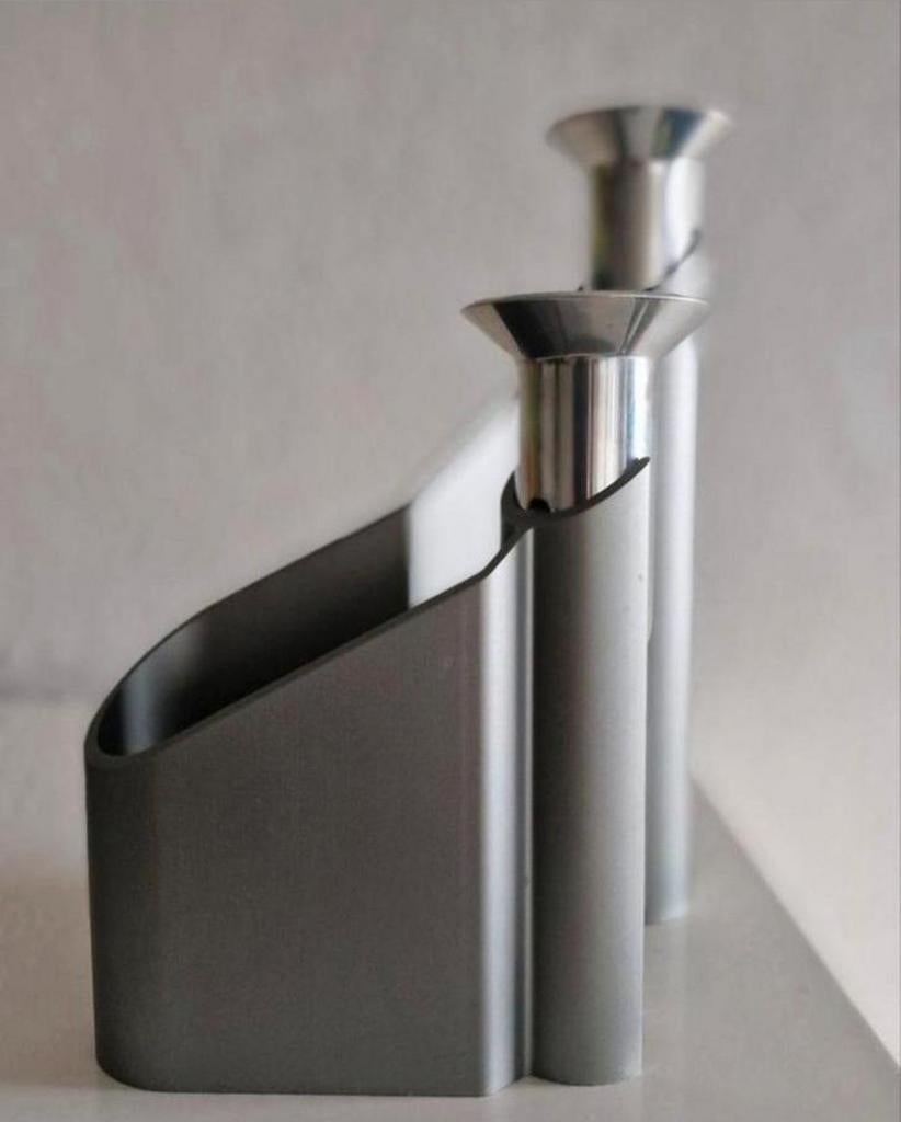 Kandelaar Georg Jensen Labyrinth, Ophalen of Verzenden, Zo goed als nieuw, Metaal, Minder dan 25 cm