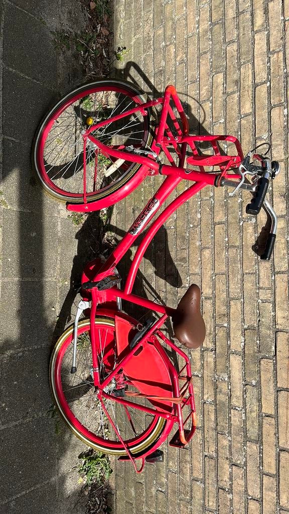 24 inch meisjesfiets merk Popal, Minder dan 47 cm, Ophalen, Zo goed als nieuw, Staal