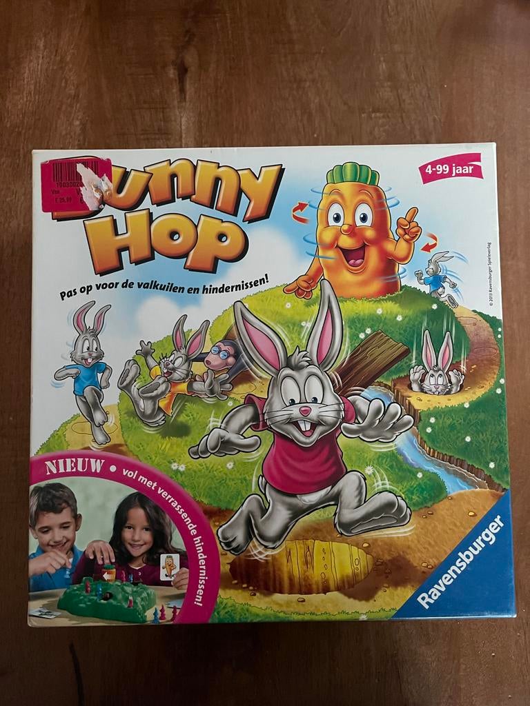Bunny Hop bordspel van Ravensburger, Drie of vier spelers, Ophalen, Nieuw