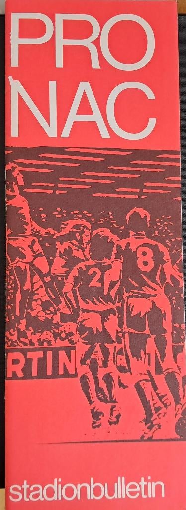 NAC Breda - Sparta 1977/1978, Ophalen of Verzenden, Zo goed als nieuw, NAC Breda, Boek of Tijdschrift