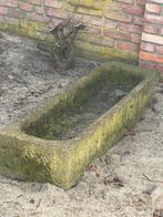 Antieke stenen bloembak / trog, Ophalen, Gebruikt, 100 cm of meer, Beton