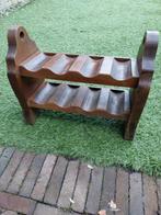 Massief eiken houten wijnrek, Ophalen, Gebruikt, 5 tot 15 flessen, Minder dan 50 cm