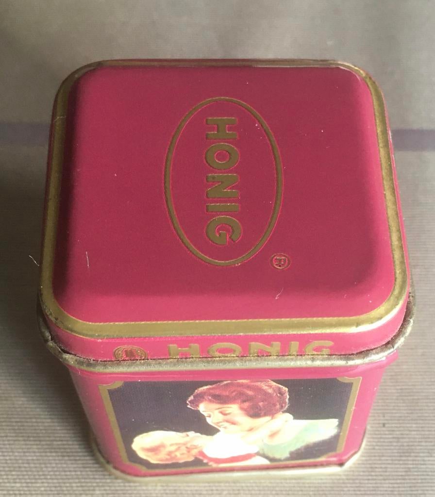 Geweldig ; zeldzaam antiek honig blikje !   Moeders wensch., Ophalen of Verzenden, Gebruikt, Overige