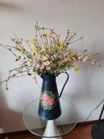 Leuke blauw handbeschilderde sierkan, Ophalen of Verzenden