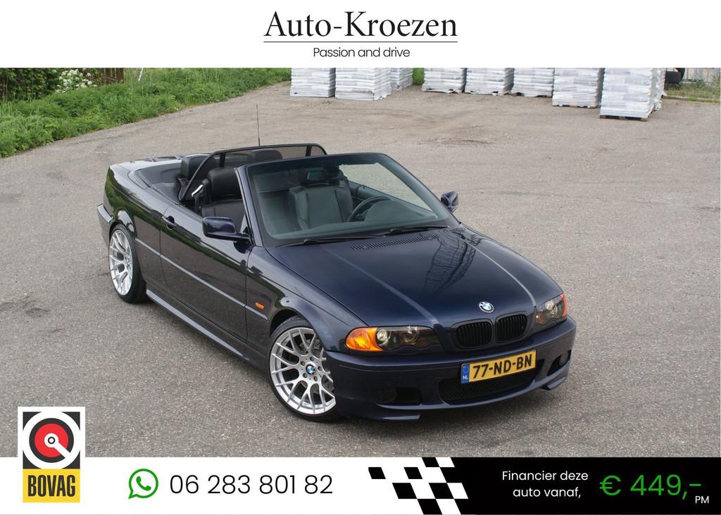 BMW 3-serie Cabrio 325Ci Executive | M Pakket | Breedset | L, Automaat, Achterwielaandrijving, Gebruikt, Zwart