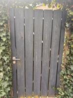 Hardhouten Tuinpoort 100x180cm - op stalen frame, Tuin en Terras, Tuinpoorten, Ophalen, Gebruikt, 100 tot 150 cm, Looppoort