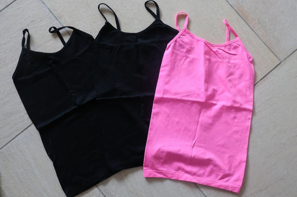 Nieuw 3x topje hemdje roze zwart Terstal, Kinderen en Baby's, Kinderkleding | Maat 116, Meisje, Terstal, Nieuw, Ophalen of Verzenden