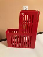 4x tijdschriftencassette - rood kunststof - o.a. Collecta A4, Ophalen of Verzenden, Gebruikt