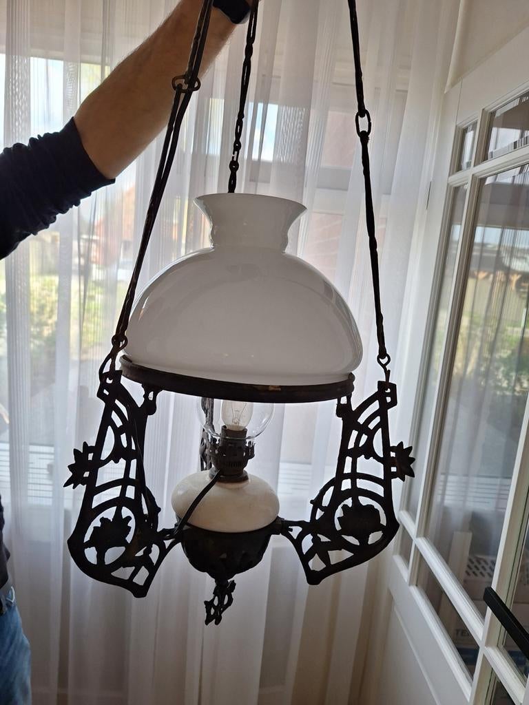 Vintage  schipperslamp, Ophalen