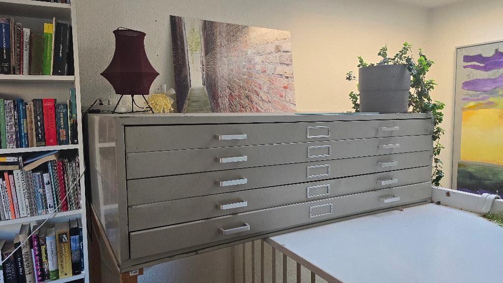 Ladekast / Tekenkast / Papierkast A0, Huis en Inrichting, Kasten | Ladekasten, Ophalen, Gebruikt, 5 laden of meer, 75 cm of meer