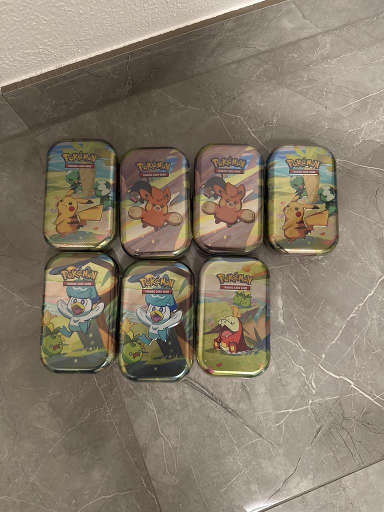 Pokémon Trading Card Game mini tins paldea, Ophalen of Verzenden, Nieuw, Overige typen