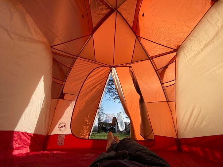 Big Agnes Chimney Creek 4 mtnGLO backpack koepeltent USA, Caravans en Kamperen, Tenten, tot en met 4, Zo goed als nieuw, Ophalen of Verzenden