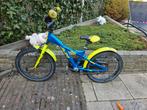 Aldo kinderfiets blauw geel 18 inch, Ophalen, Gebruikt, 16 tot 20 inch
