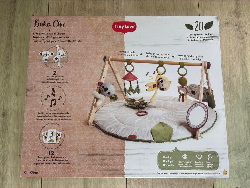 Tiny Love Boho Chic Babygym Speelkleed, Kinderen en Baby's, Speelgoed | Babyspeelgoed, Ophalen, Zo goed als nieuw, Babygym, Met geluid