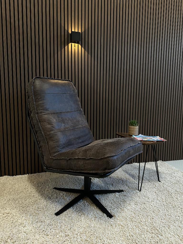 GRATIS BEZORGING - Odin fauteuil - concrete darkbrown