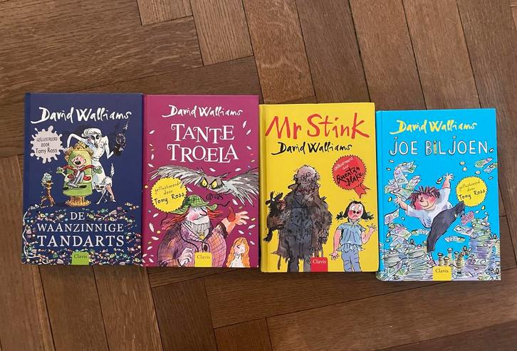 4 David Walliams boeken: Mr Stink, Joe Biljoen, Tante Troela, Boeken, Kinderboeken | Jeugd | onder 10 jaar, Gelezen, Fictie algemeen
