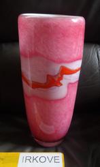 ROZE VAAS * KRISTAL ZANDTECHNIEK * Kunst *, Overige kleuren, Verzenden, Nieuw, Glas
