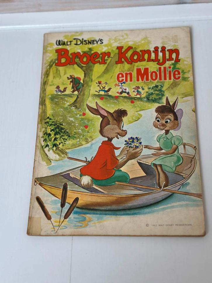 Broer Konijn en Mollie 1e druk stripboek uit 1963,, Boeken, Stripboeken, Gelezen, Eén stripboek, Ophalen of Verzenden