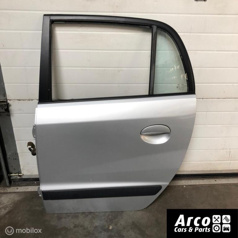 Hyundai Atos PORTIER  ACHTERKLEP  QO Zilver 2004-2008, Gebruikt, Deur, Ophalen of Verzenden, Hyundai