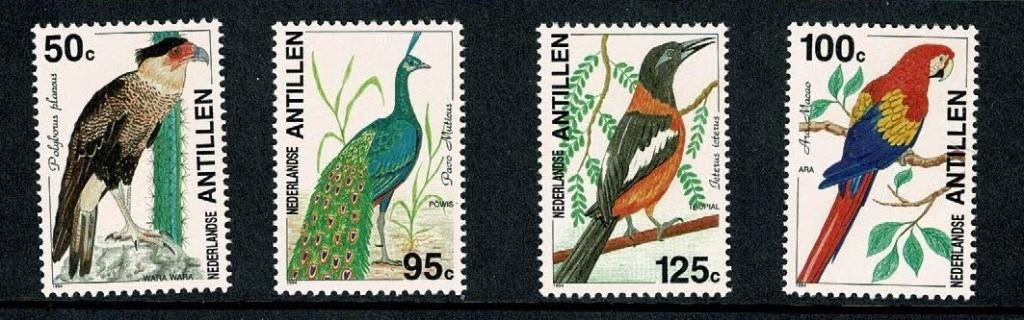Nederlandse Antillen : 1994 - Vogels - NVPH 1052 t/m 1055, Postzegels en Munten, Verzenden, Postfris