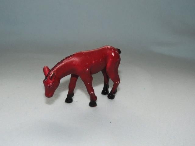 50 CENT OF GRATIS Plastic paardje bruin 5 cm hoog, Ophalen, Gebruikt, Jongen of Meisje