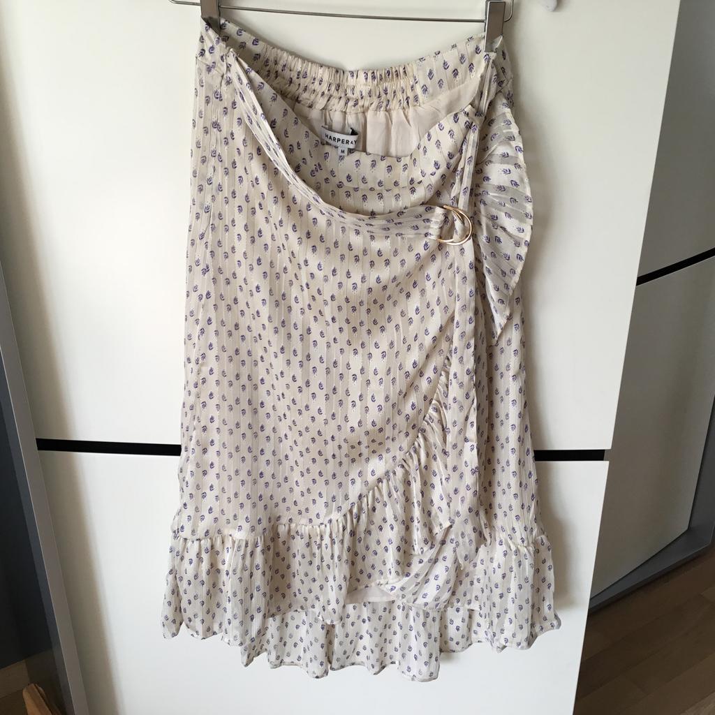 Harper & Yve zwierige rok crème met lila, Maat 38/40 (M), Beige, Ophalen of Verzenden, Gedragen