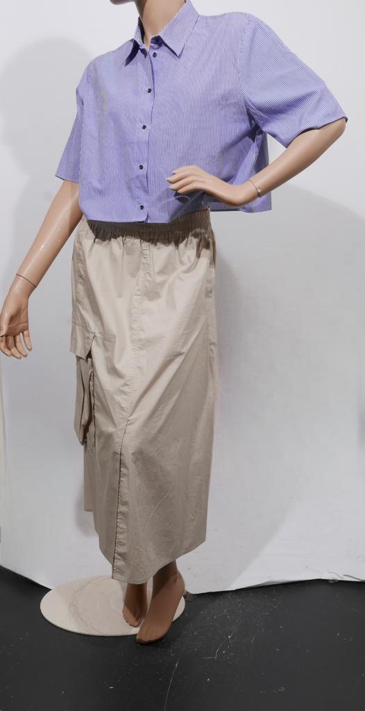 HUMANOID lange cargo rok maat L ZGAN, Beige, Maat 42/44 (L), Ophalen of Verzenden, Zo goed als nieuw