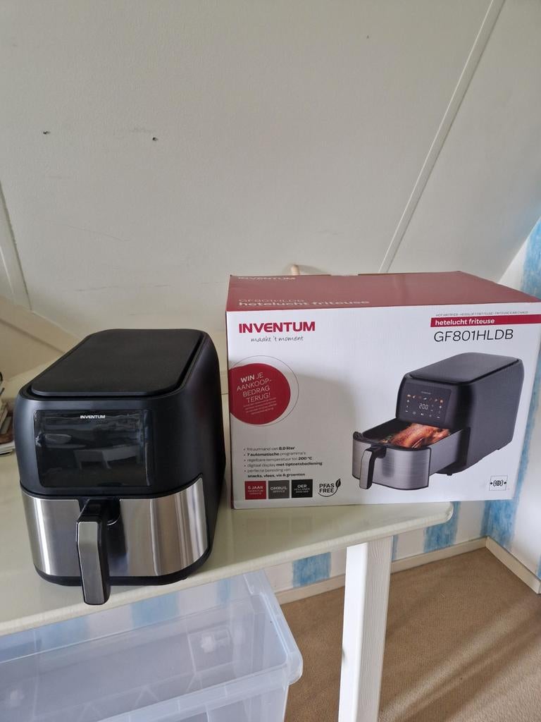 Nieuw; airfryer Inventum GF801HLDB, Witgoed en Apparatuur, Airfryers, Ophalen of Verzenden, Nieuw, Airfryer, 1000 t/m 1499 gram