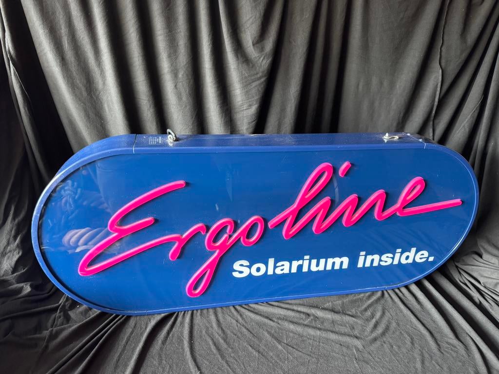 Mooi Ergoline Licht Reclame Bord, Ophalen of Verzenden, Gebruikt, Lichtbak of (neon) lamp