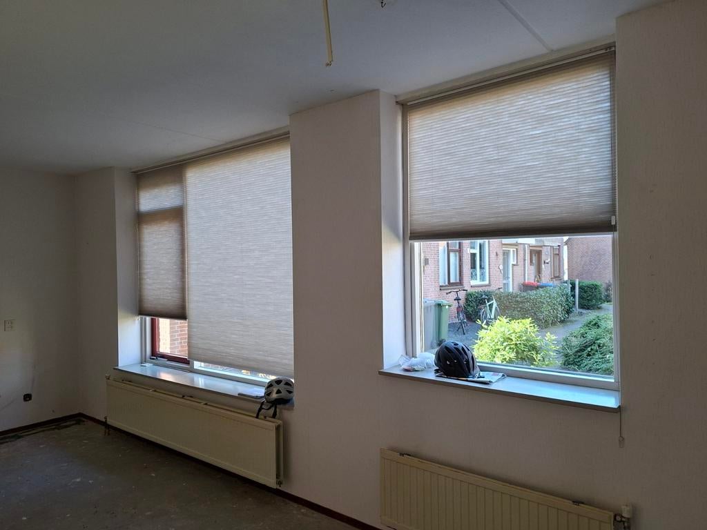 2 plisse gordijnen, Ophalen, 100 tot 150 cm, 150 tot 200 cm