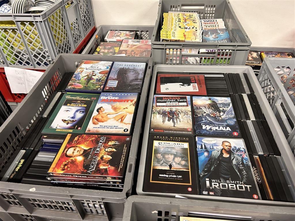 Doos van 100 stuks voor €10 !! DVD ACTIE !!, Alle leeftijden, Ophalen of Verzenden, Gebruikt