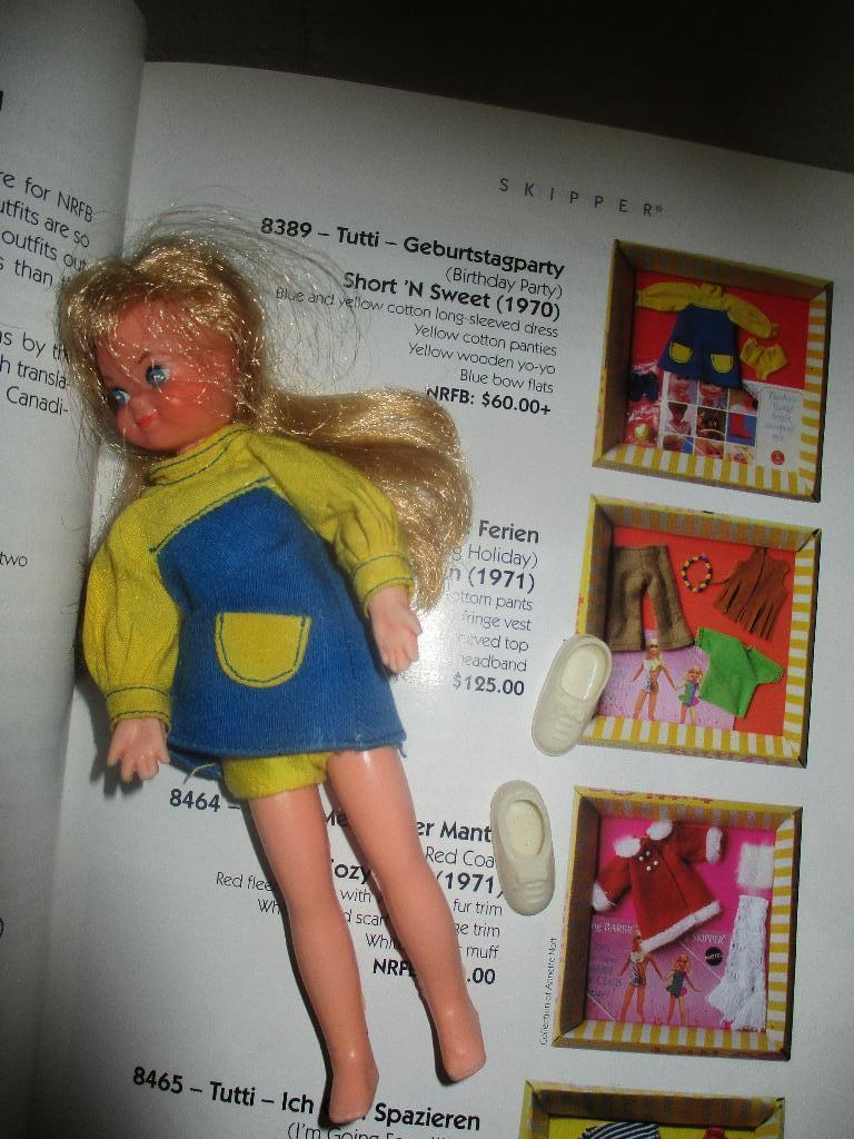 Vintage barbie Tutti in outfit mattel, Verzenden, Zo goed als nieuw, Barbie