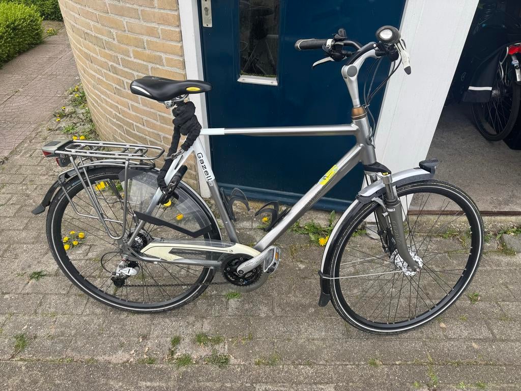 Gazelle fiets met 21 versnellingen, Ophalen, Gebruikt, Versnellingen, 56 cm of meer