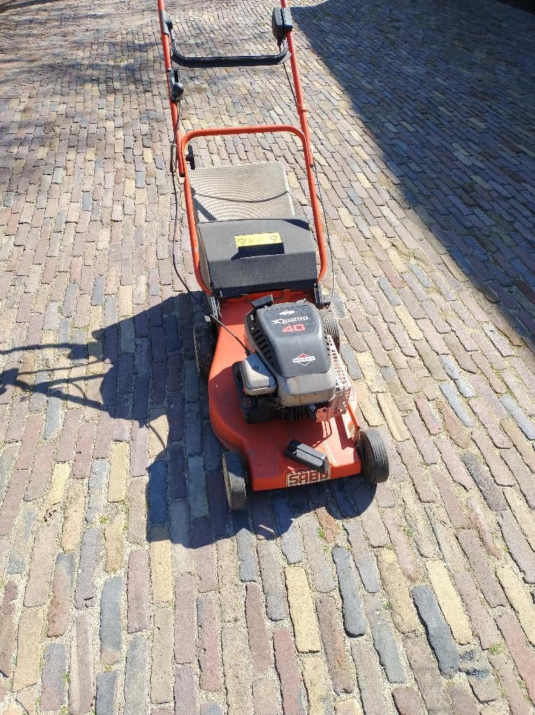 SABO grasmaaier gratis af te halen, Ophalen, Gebruikt, Opvangbak, Benzine-grasmaaier