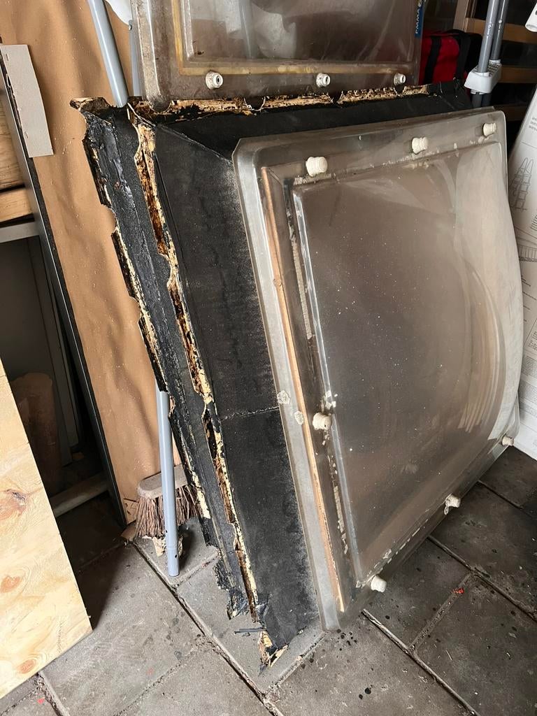 Dak ramen vast plexiglas, Doe-het-zelf en Verbouw, Glas en Ramen, Ophalen, Gebruikt, Minder dan 80 cm, 80 tot 120 cm