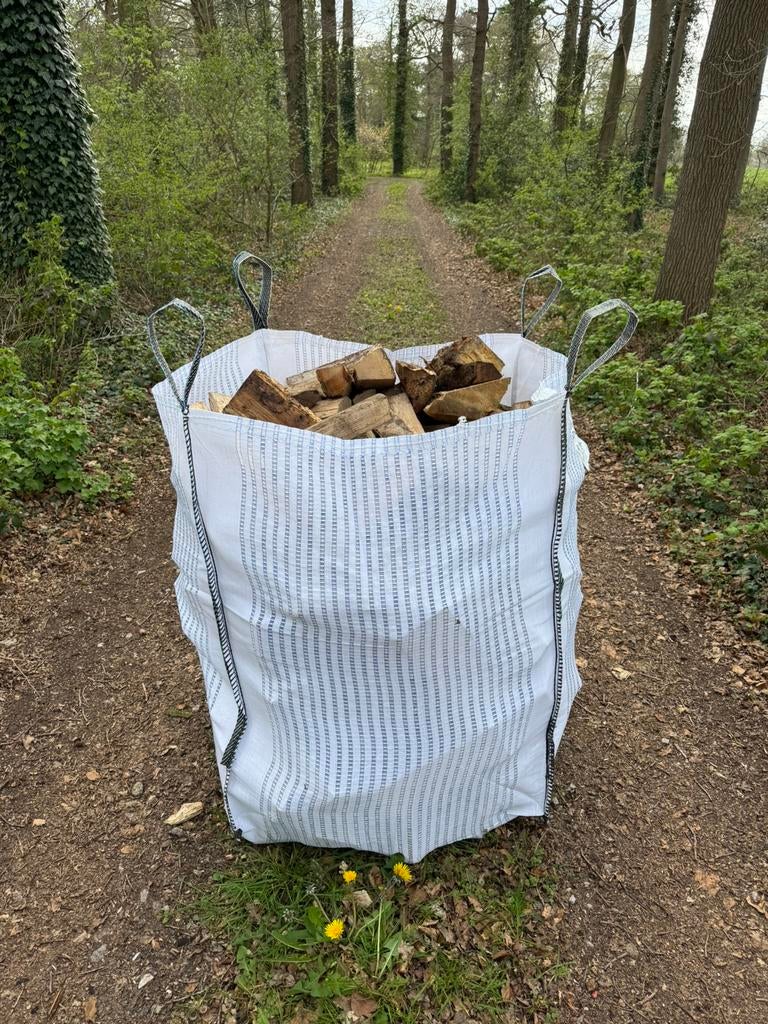 Big Bag Droog Haardhout Kachelhout mix Eik, Beuk en Es, Tuin en Terras, Haardhout, Minder dan 3 m³, Ophalen of Verzenden, Eikenhout