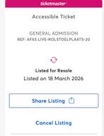 The Kid Laroi, Tickets en Kaartjes, Eén persoon