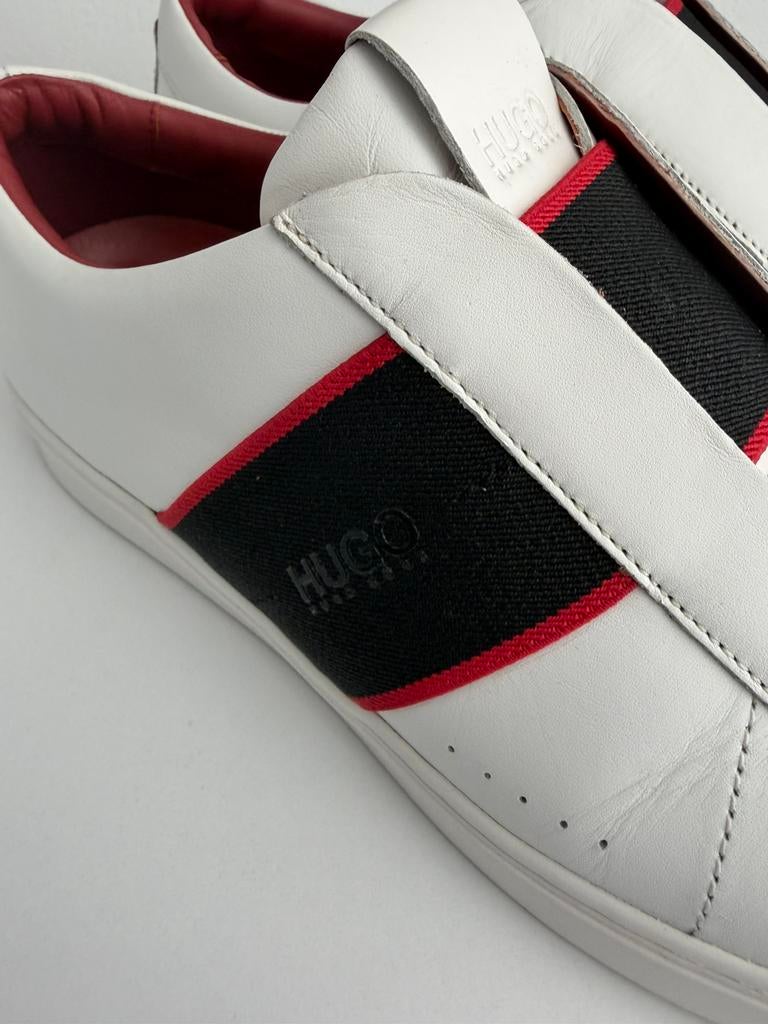 Hugo Boss sneakers 43 wit, Wit, Ophalen of Verzenden, Sneakers of Gympen, Zo goed als nieuw