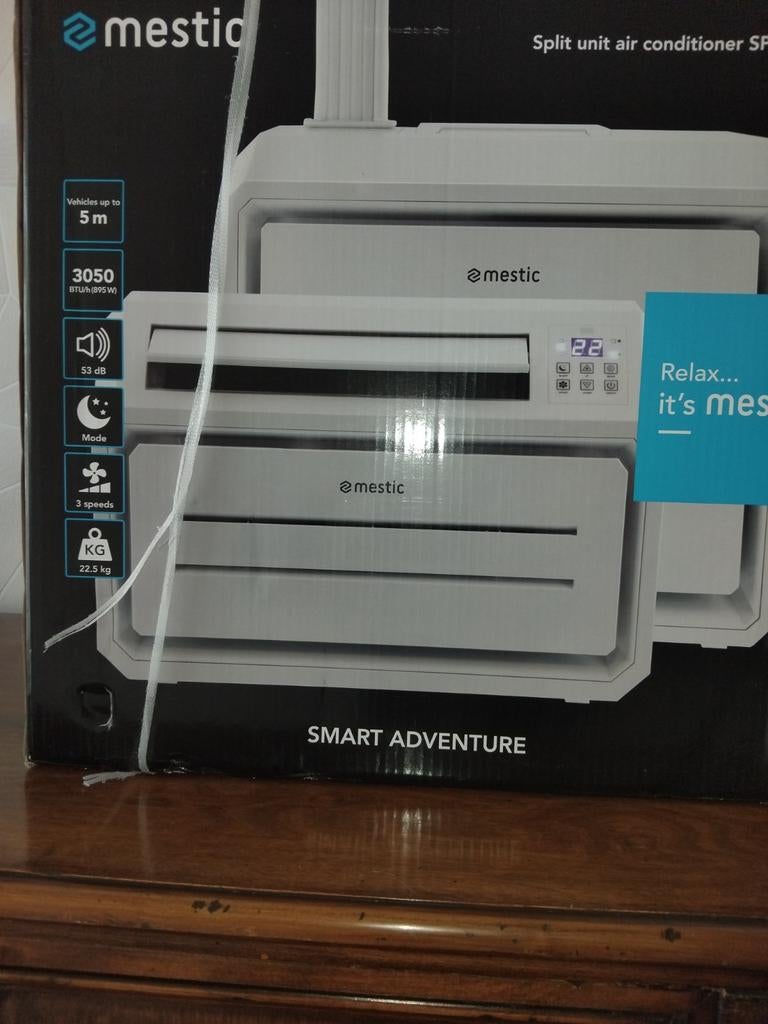 Nieuwe Mestic Split Airco voor Camper - Ongebruikt!, Minder dan 60 m³, Nieuw, 3 snelheden of meer, Ophalen of Verzenden