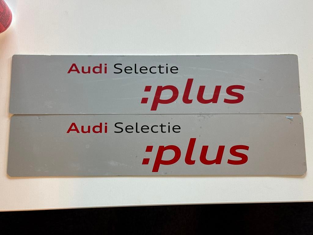 Audi Selectie Plus Kentekenplaten Showroom, Ophalen, Gebruikt
