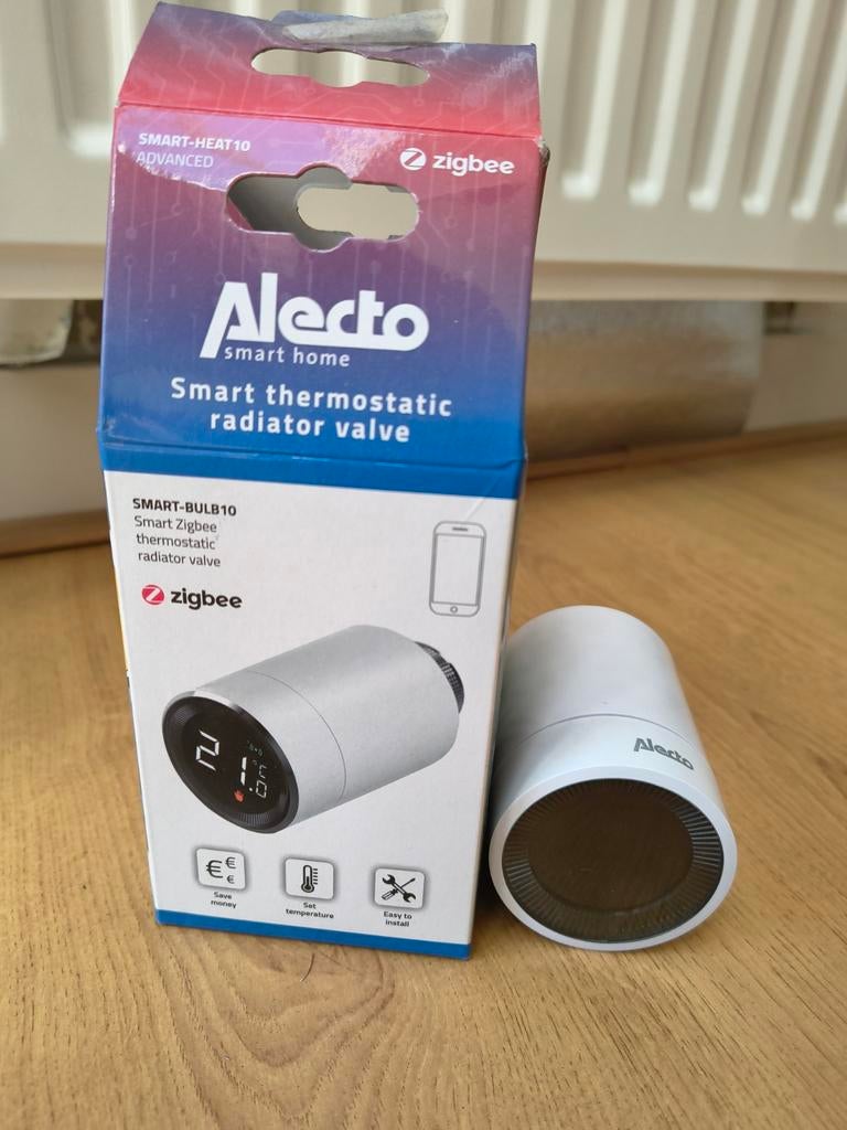 Alecto Zigbee Radiator thermostaat, Ophalen of Verzenden, Slimme thermostaat, Zo goed als nieuw