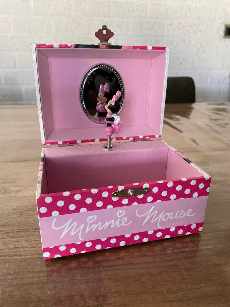 Minnie Mouse Sieradenkistje met Muziek, Ophalen of Verzenden, Zo goed als nieuw, Meisje