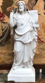 Wit biscuit porseleinen beeld Jezus Christus 35 centimeter., Ophalen of Verzenden