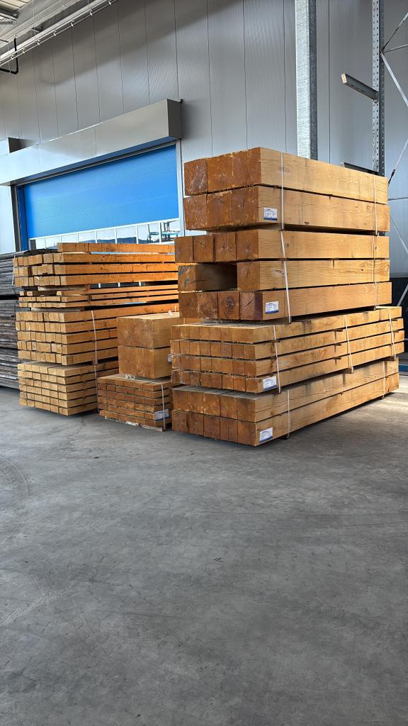 25x25 30x30 Groot formaat frans eikenhout balken qp1 vers, Doe-het-zelf en Verbouw, Hout en Planken