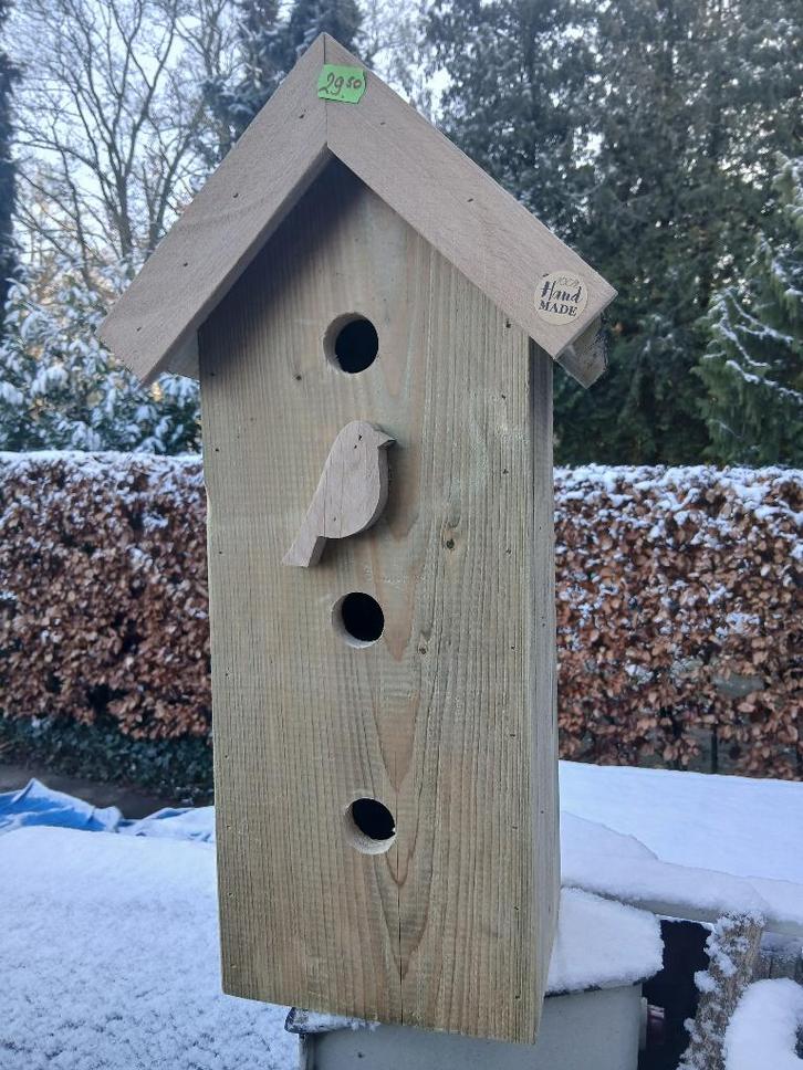 Mussenhotel    eikenhout, Tuin en Terras, Vogelhuisjes en Vogelbaden, Nieuw, Ophalen of Verzenden