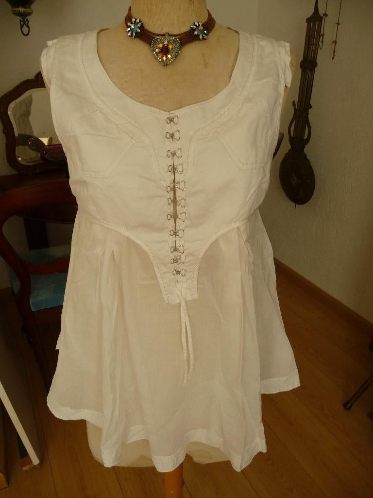 Mooie top van FranÇois Girbaud, Kleding | Dames, Wit, Ophalen of Verzenden, Zo goed als nieuw, Francois Geribaud