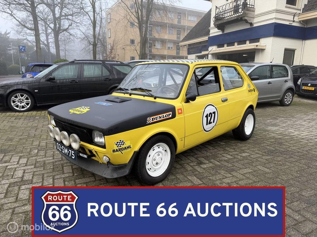 Fiat 127 1300 Rally | 1977 | Route 66 Auctions, Auto's, Overige carrosserieën, Zwart, Bedrijf, Handgeschakeld