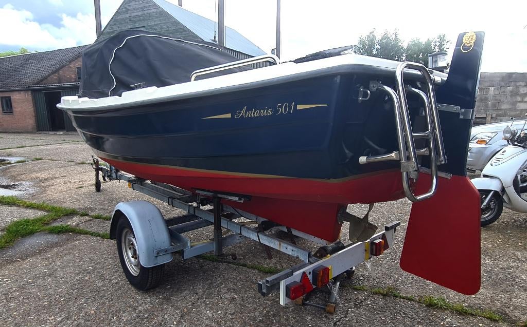 prachtige Antaris 501 diesel sloep, Watersport en Boten, Sloepen, 10 tot 30 pk, Gebruikt, Binnenboordmotor, Diesel