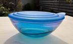 Klein doorzichtig Tupperware schaaltje met deksel, Huis en Inrichting, Ophalen of Verzenden, Gebruikt, Blauw, Schaal