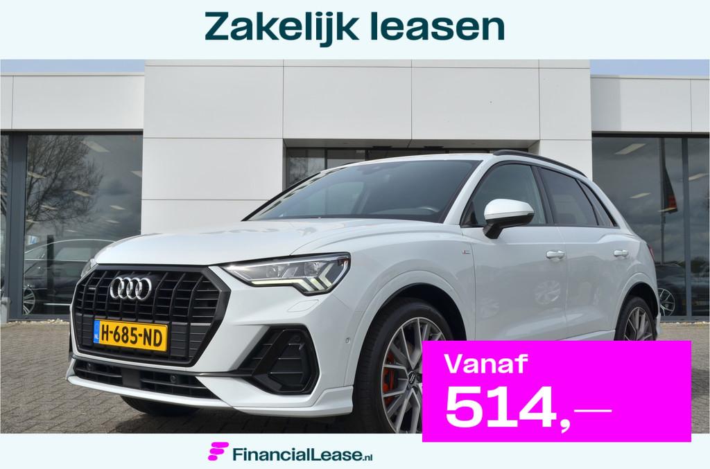 Audi Q3 40 TFSI quattro 3X S-Line Standkachel | Carplay | Ad, Automaat, Gebruikt, 1984 cc, Leder en Stof